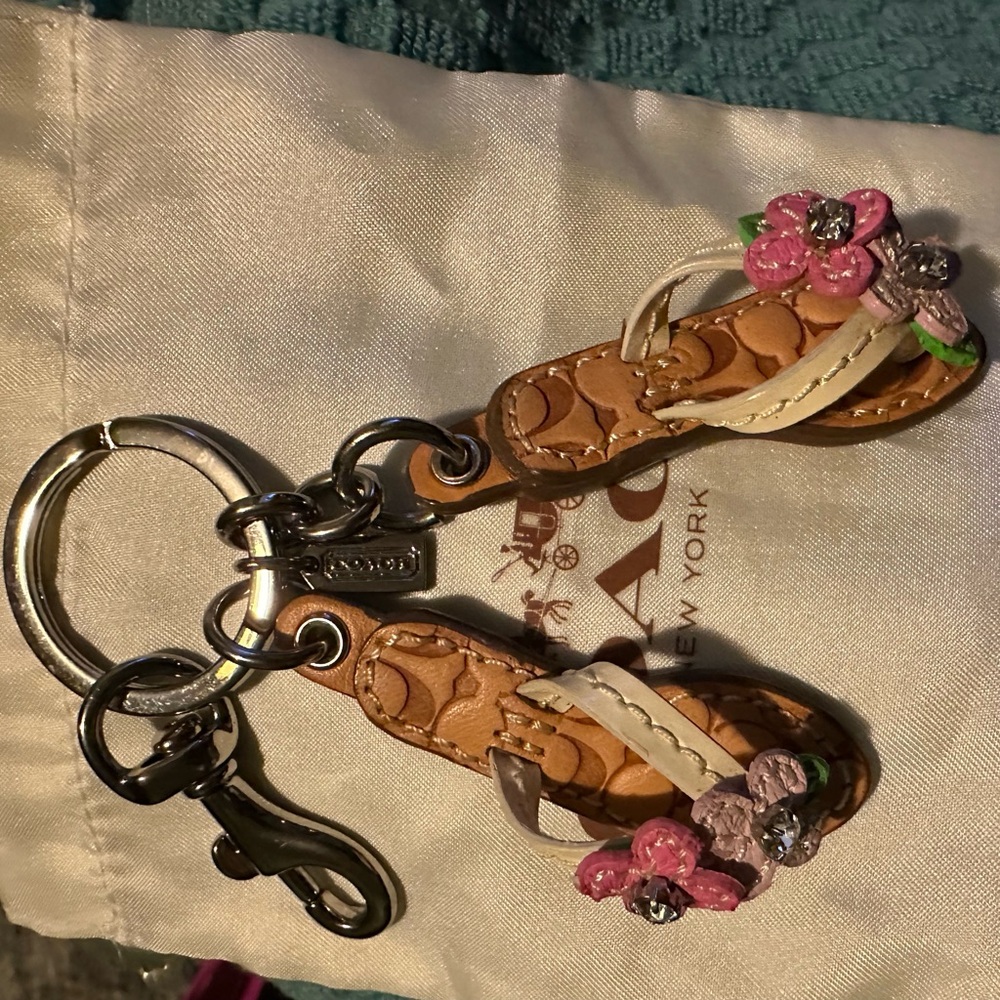 Coach Floral Sandal Keychain - Picture 5 of 10